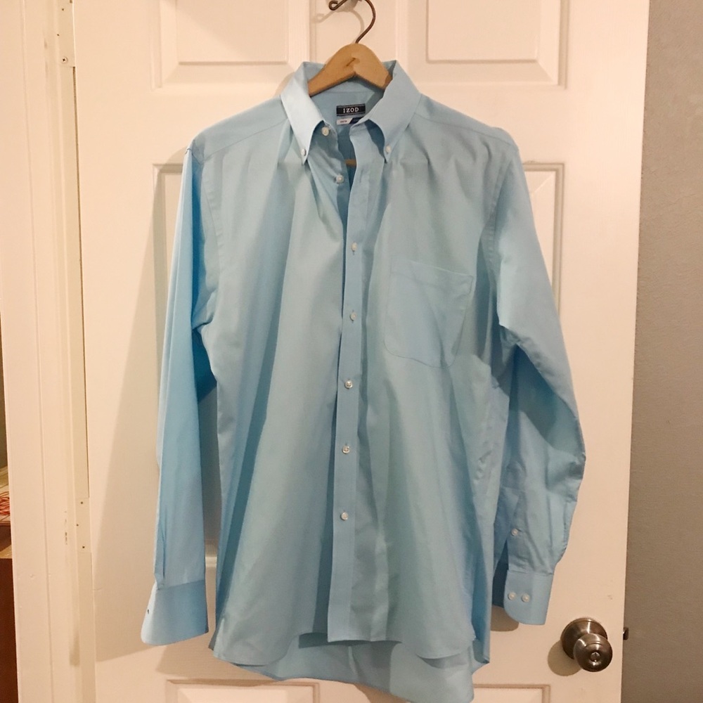 Worn once! Bright summery blue dress shirt